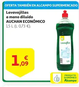 Alcampo AUCHAN ECONÓMICO Lavavajillas a mano diluido oferta