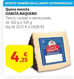 Alcampo GARCÍA BAQUERO Queso mezcla oferta