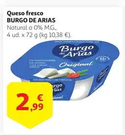 Alcampo BURGO DE ARIAS Queso fresco oferta