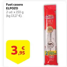 Alcampo ELPOZO Fuet casero oferta