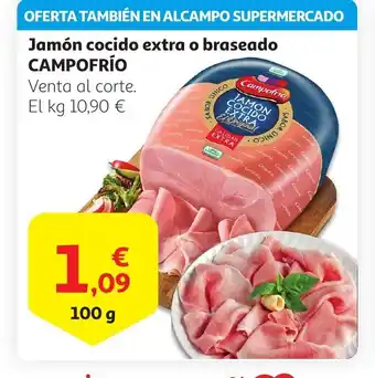 Alcampo CAMPOFRIO Jamón cocido extra o braseado oferta