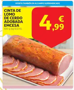 Alcampo Cinta de lomo de cerdo adobada emcesa oferta