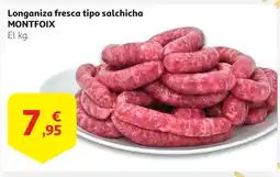 Alcampo Longaniza fresca tipo salchicha oferta