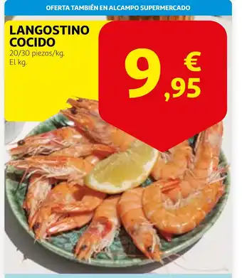 Alcampo Langostino cocido oferta