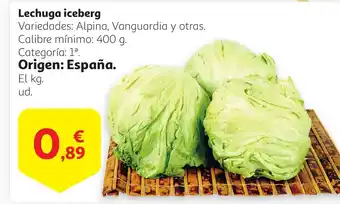 Alcampo Lechuga iceberg oferta
