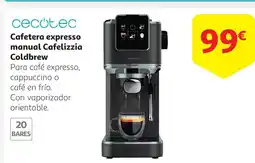 Alcampo CECOTEC Cafetera expresso manual Cafelizzia Coldbrew oferta