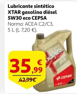 Alcampo Lubricante sintético XTAR gasolina diése oferta