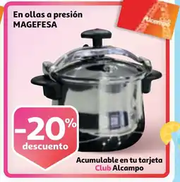Alcampo MAGEFESA En ollas a presión oferta