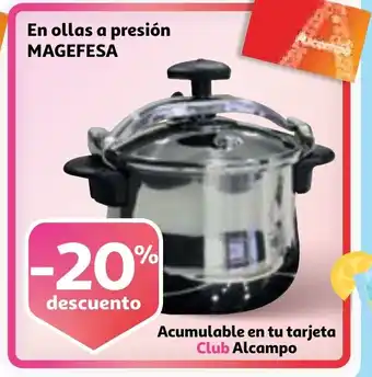 Alcampo MAGEFESA En ollas a presión oferta