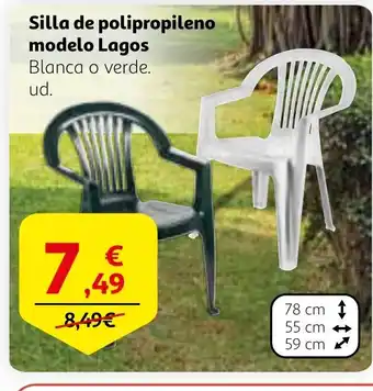 Alcampo Silla de polipropileno modelo Lagos oferta