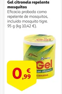 Alcampo Gel citronela repelente mosquitos oferta