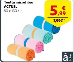 Alcampo ACTUEL Toalla microfibra oferta
