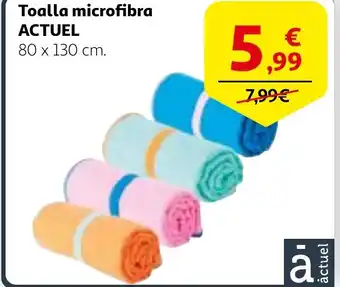 Alcampo ACTUEL Toalla microfibra oferta