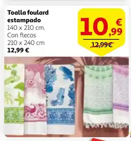 Alcampo Toalla foulard estampado oferta