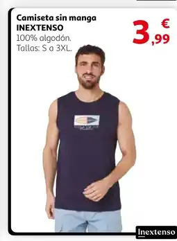 Alcampo INEXTENSO Camiseta sin manga oferta