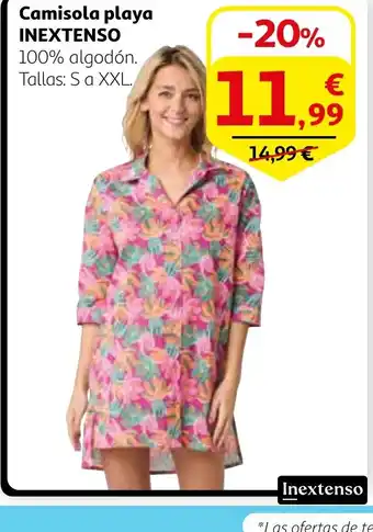 Alcampo INEXTENSO Camisola playa oferta