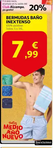 Alcampo INEXTENSO Bermudas baño oferta