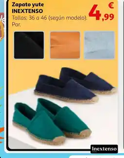 Alcampo INEXTENSO Zapato yute oferta