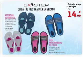 Alcampo Calzado playa suela gel oferta