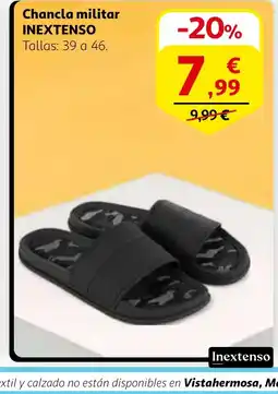 Alcampo INEXTENSO Chancla militar oferta