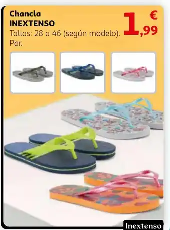Alcampo INEXTENSO Chancla oferta