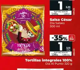 Maxi Dia Tortillas integrales 100% oferta