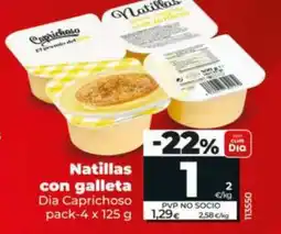Maxi Dia Natillas con galleta oferta