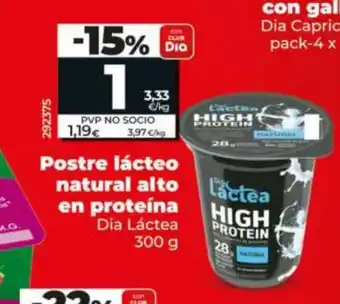 Maxi Dia Postre lácteo natural alto en proteína oferta