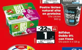 Maxi Dia Bifidus Doble 0% con fresa oferta