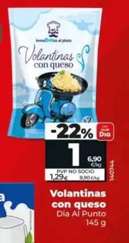 Maxi Dia Volantinas con queso oferta