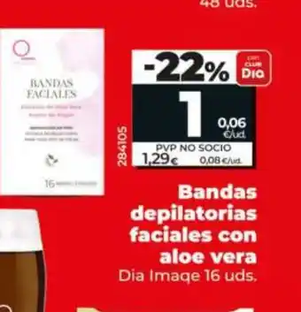Maxi Dia Bandas depilatorias faciales con aloe vera oferta