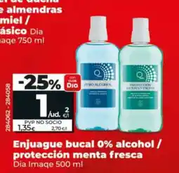 Maxi Dia Enjuague bucal 0% alcohol / protección menta fresca oferta