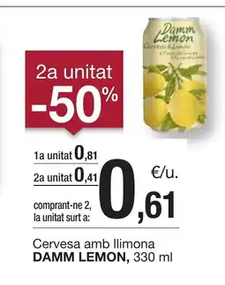 BonpreuEsclat DAMM LEMON Cervesa amb llimona oferta
