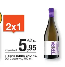 BonpreuEsclat TERRA ENDINS Vi blanc DO Catalunya oferta