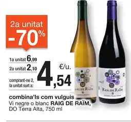 BonpreuEsclat RAIG DE RAÏM Vi negre o blanc DO TERRA Alta oferta