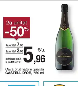 BonpreuEsclat CASTELL D'OR Cava brut nature guarda oferta