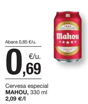 BonpreuEsclat MAHOU Cervesa especial oferta