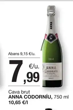 BonpreuEsclat ANNA CODORNÍU Cava brut oferta