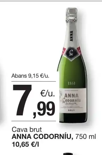 BonpreuEsclat ANNA CODORNÍU Cava brut oferta