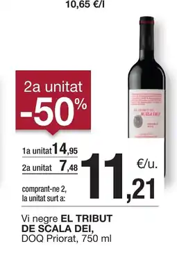 BonpreuEsclat EL TRIBUT DE SCALA DEI Vi negre oferta