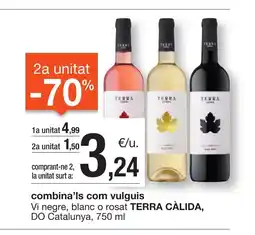 BonpreuEsclat TERRA CÀLIDA Vi negre, blanc o rosat, DO Catalunya oferta
