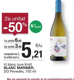 BonpreuEsclat BLANC MARINER Vi blanc jove Km0 oferta