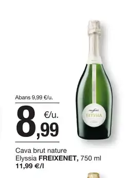 BonpreuEsclat FREIXENET Cava brut nature Elyssia oferta