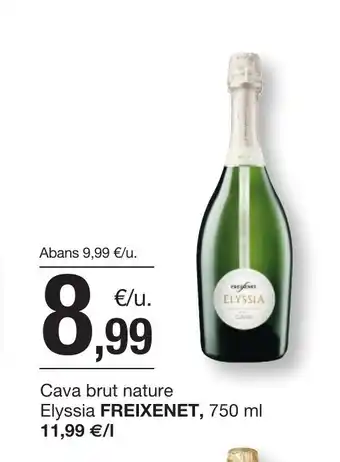 BonpreuEsclat FREIXENET Cava brut nature Elyssia oferta