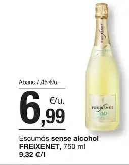 BonpreuEsclat FREIXENET Escumós sense alcohol oferta