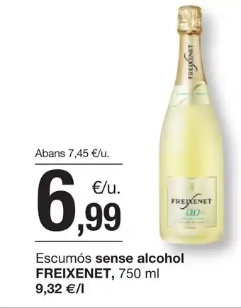 BonpreuEsclat FREIXENET Escumós sense alcohol oferta