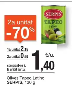 BonpreuEsclat SERPIS Olives Tapeo Latino oferta