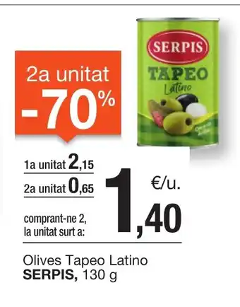 BonpreuEsclat SERPIS Olives Tapeo Latino oferta
