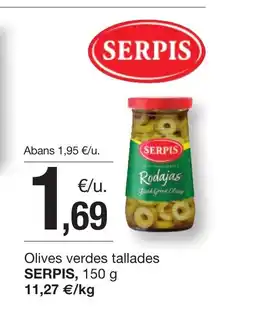 BonpreuEsclat SERPIS Olives verdes tallades oferta