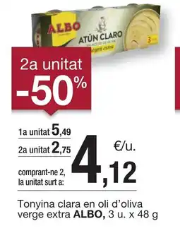BonpreuEsclat ALBO Tonyina clara en oli d'oliva verge extra oferta